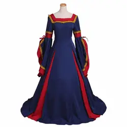 Для женщин Весна medeival платье костюм Индивидуальный заказ Винтаж средневековый викторианской платье Косплэй для карнавала