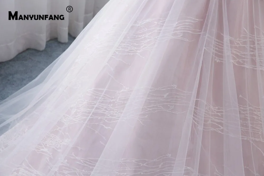 Flare рубашка с короткими рукавами Vestidos De Novias пикантные синее свадебное платье V образным вырезом собор поезд 3D цветы принцесса свадебное