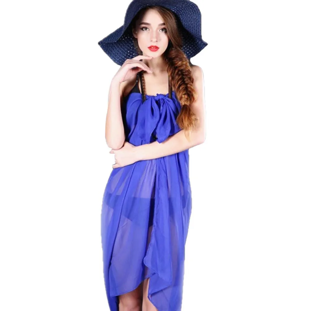 wrap dress swim cover up