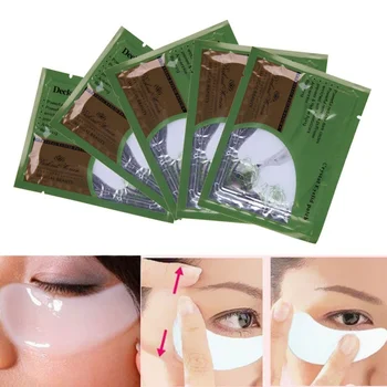 

5pcs Black Eyes Sticker Crystal Collagen Mask Sticker Bag Hydrating Bionic Facial Care Tools Eye Care