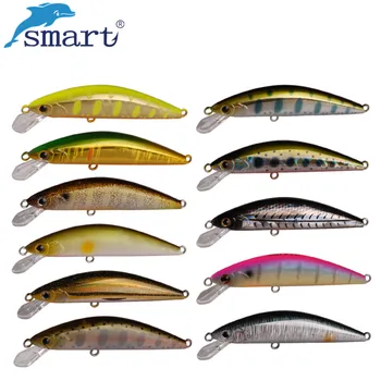 

Smart Minnow Fishing Lure 55mm/4.6g Hard Bait VMC Hook Fishing Wobblers Leurre Souple Swimbaits Peche En Mer Lures Vissen