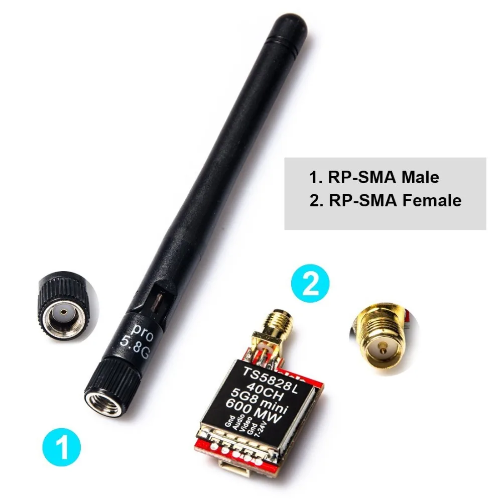 TS5823L/TS5828L 5 8G 40CH 200mW/600mW Мини Аудио Видео AV передатчик Tx для FPV QAV 210 QAVR 220 Drone