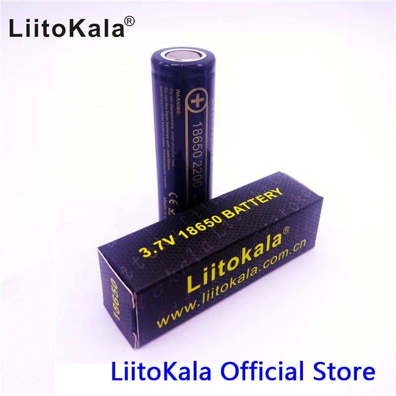 HK LiitoKala Lii-22A 3,7 V 18650 2200mAh 18650 батарея 3,7 V 2200mAh аккумуляторная батарея