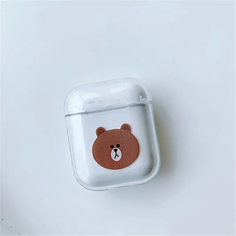 For Airpods case Cute Cartoon Pattern Transparent hard PC Cases For Apple AirPods Cover Bluetooth Wireless Earphone Cases - Цвет: style 21