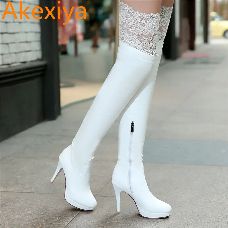 red bottom thigh high boots