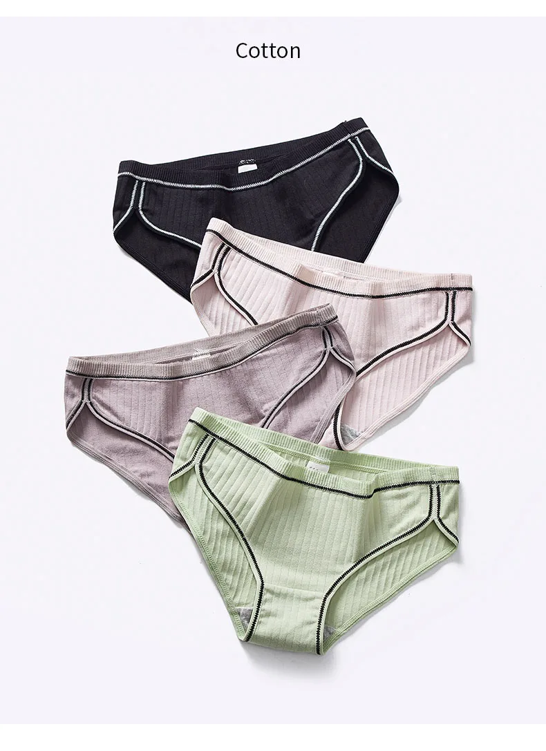 Women's Panties Cotton Female Underwear Ladies Girls Bikini Briefs Plus Size Intimates Lingerie Women Seamless Shorts Culotte M-XXL (2)
