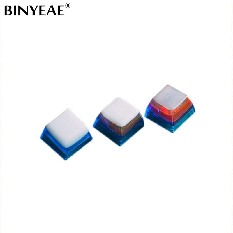 

Color Layered Handmade Resin Mechanical Keyboard Keycaps Filco Gauss IKBC Magic Light Transmission Personality Key Cap
