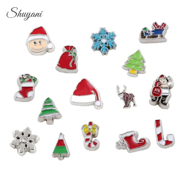 aliexpress com buy christmas series 20pcs lot enamel christmas christmas charms