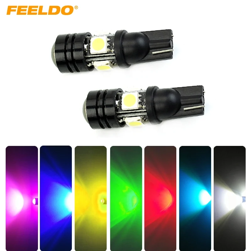 

20Pcs T10 XENON White W5W 1.5W 5050 SMD 4 LED CANBUS Wedge Light Lamp Bulb 12V #FD-1827