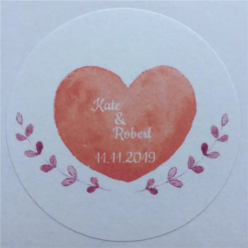 

100 Pieces Custom Wedding Sticker, Wedding Gift Sticker