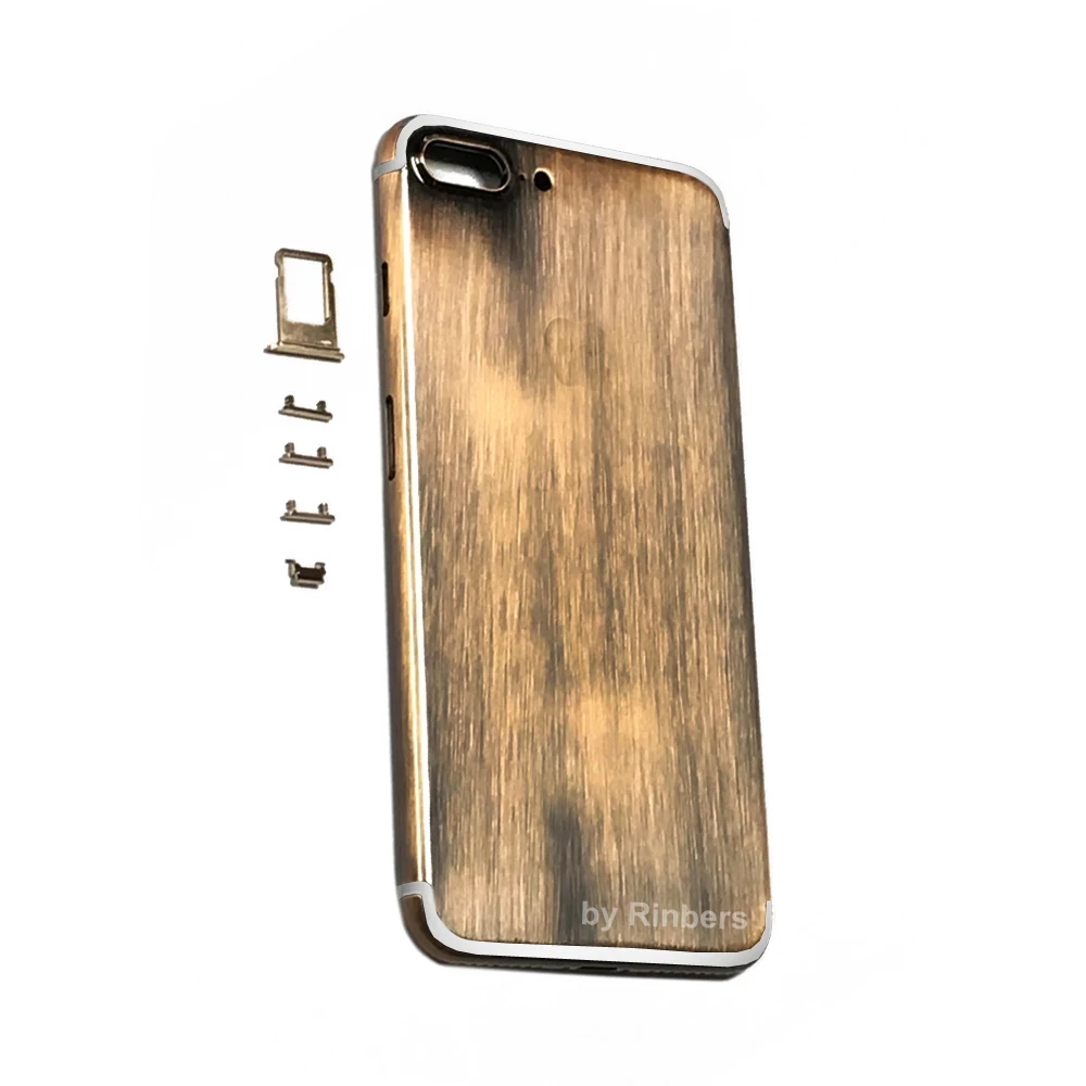 New Arrival for font b iPhone b font 7 Plus 5 5 Chrome Bronze Metal Back