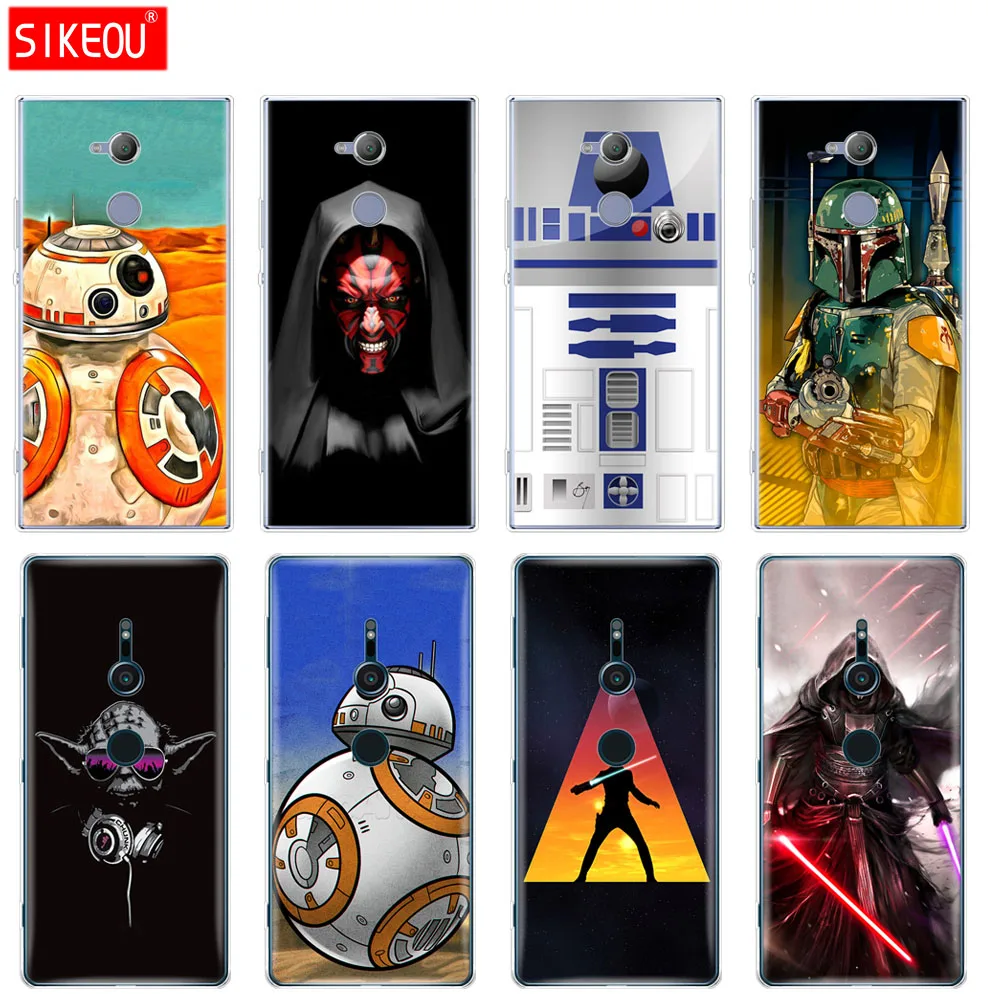 

silicone Cover phone Case for sony xperia XA1 XA2 ULTRA PLUS L1 L2 XZ1 XZ2 compact XZ PREMIUM Lightsaber Star Wars