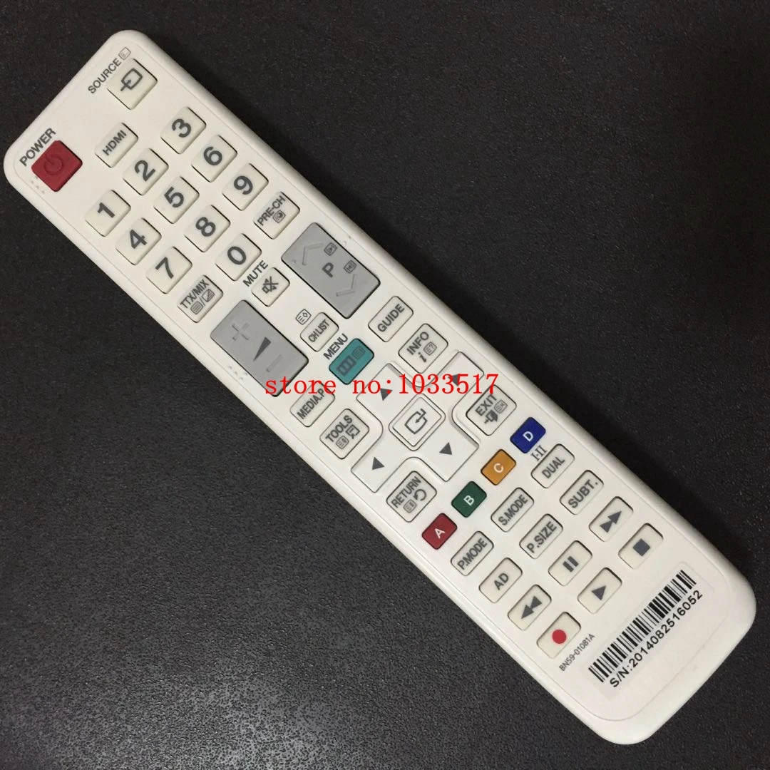 

NEW for Samsung BN59-01081A White LCD TV Remote Control for Samsung UE22C4010PW