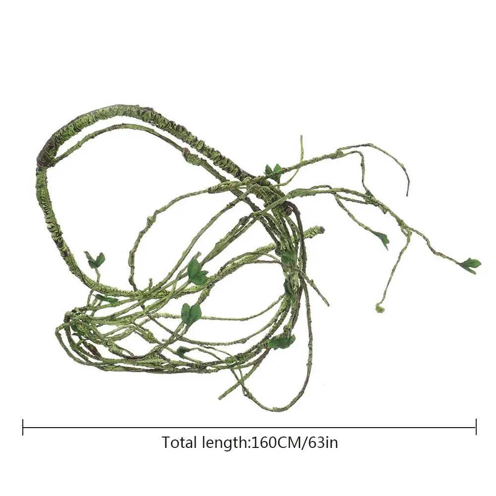 Декор для домашних животных, рептилия, имитация ротанга, тропический лес, складное украшение для ящериц, лягушек, змей, декорация для террариума