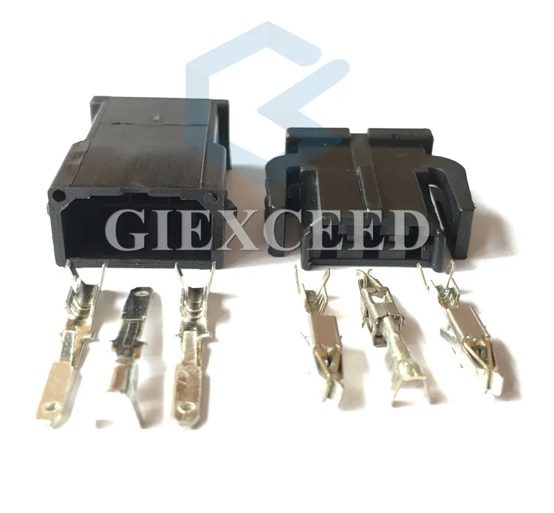 

2 Sets 3 Pin 893 971 993 893971633 Female Male Auto Wire Harness Connector Reading Light Socket For VW