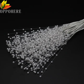

10pcs Creative Beads Bridal Bouquets White Pearl Beaded Handmade Wedding Decor Applied