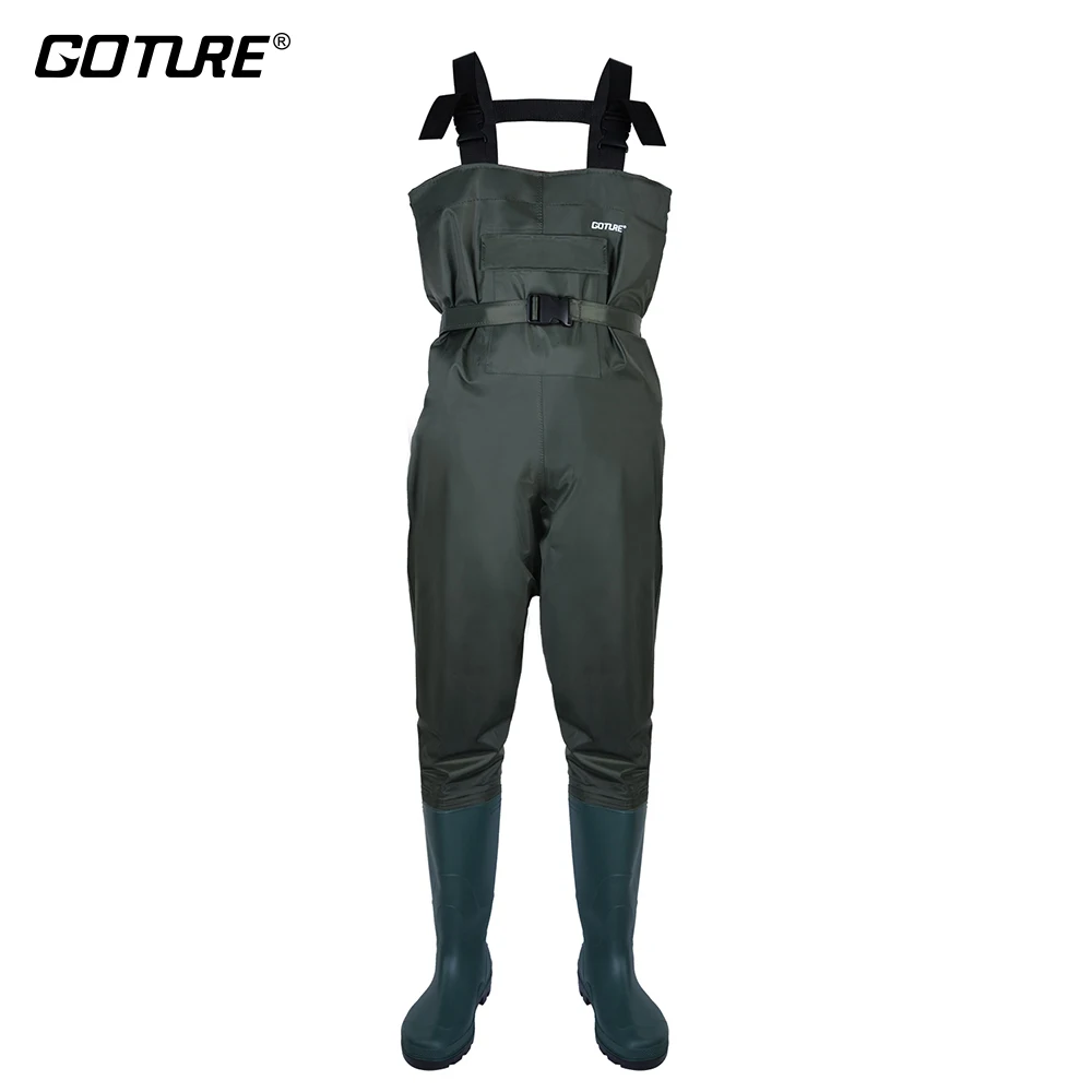 Goture Fly Fishing Wader Boots Size 46 Waterproof Breathable Foot Chest