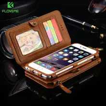 FLOVEME Retro Classical Leather Wallet Case For iPhone 7 8 6 6s Plus 5s SE X XR XS MAX 11 Pro Cases Business Cover Coque