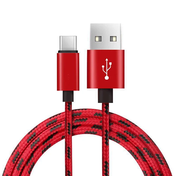 ACCEZZ usb зарядный кабель для передачи данных type C для Xiaomi 5 6 samsung Gaxaly S8 S9 Plus зарядный шнур для Oneplus 6 5 5T быстрая линия зарядного устройства - Цвет: Красный
