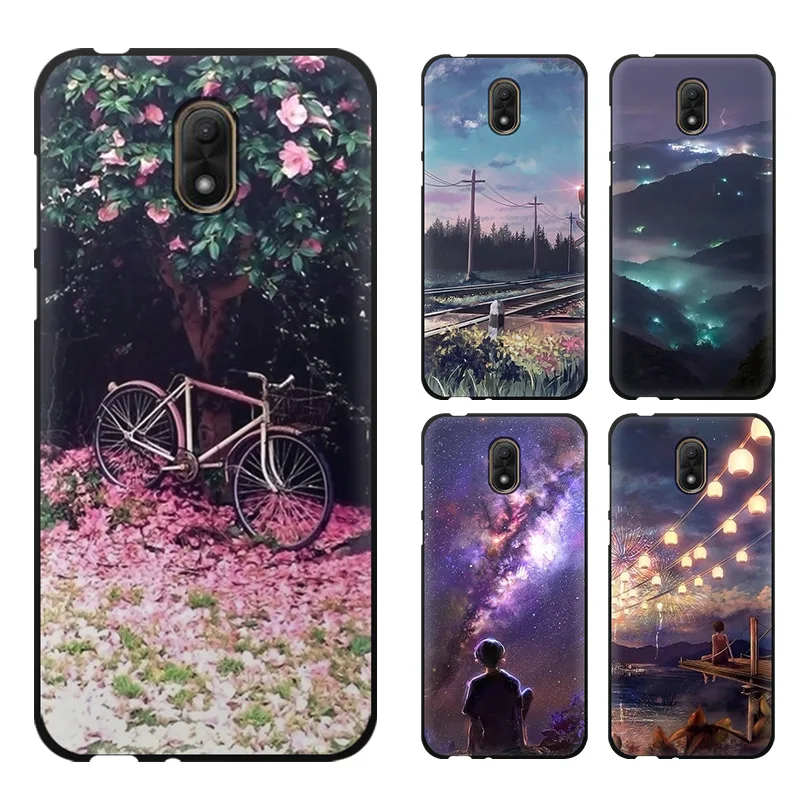 Wiko Lenny 5 мягкие Мультяшные из ТПУ чехол с рисунком чехлы для телефонов Coque 7 дюймов