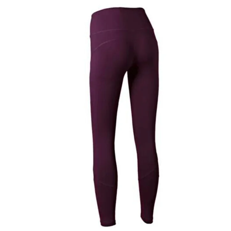 Женские брюки 7/8, узкие брюки, обтягивающие повседневные женские Стрейчевые брюки, обтягивающие одноцветные брюки - Цвет: wine red