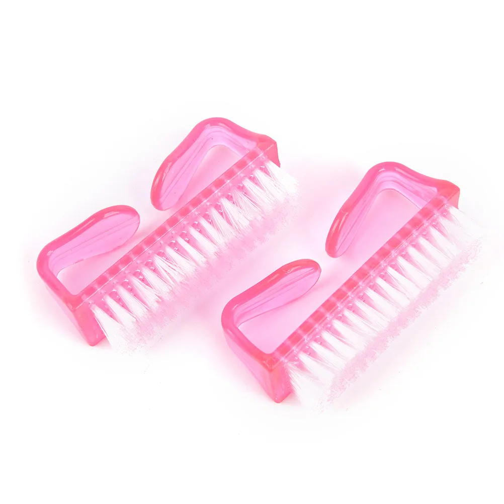 1PCS Nail Cleaning Brush File Manicure Pedicure Soft Remove Dust Small Angle Clear Nail Cleaning
