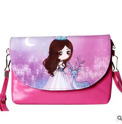 Новинка года; высококачественные сумочки в Корейском стиле для девочек; модная повседневная сумка-мессенджер из искусственной кожи; цвета - Цвет: photo color