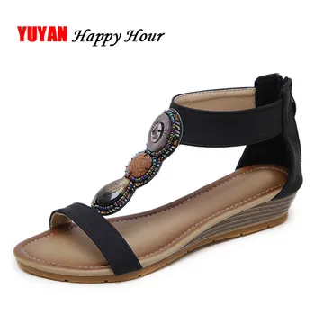 

New 2020 Summer Shoes Women Sandals Bohemia Beach Sandals Sweet Ladies Brand Shoes Plus Size 42 ZH2575