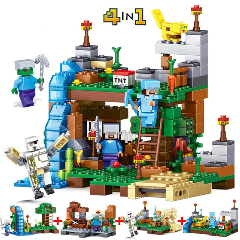 4Pcs/set Legoings Building Blocks Brinquedos Model set Figures Toys Minecraft Sword Espada For boys/girls