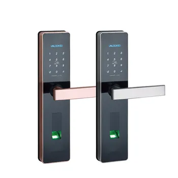 

Biometric Fingerprint Door Lock Intelligent Electronic Lock Fingerprint Verification With Password Unlock
