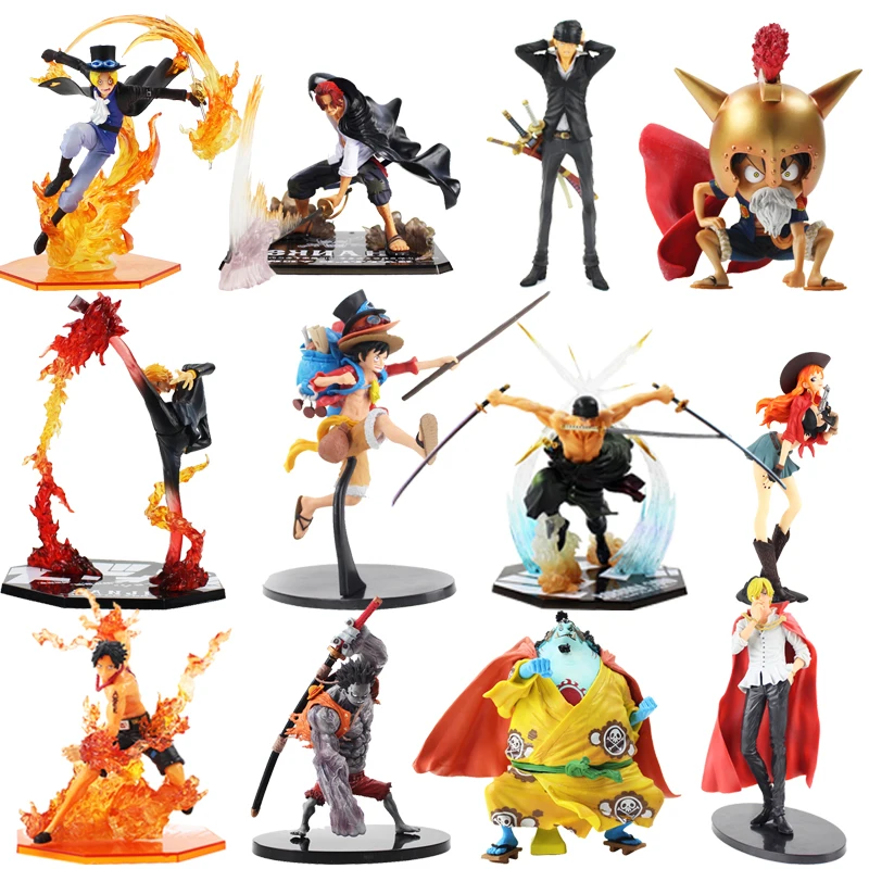 

One Piece Roronoa Zoro Luffy Ace Boa Sanji shanks sabo PVC Action Figure toys
