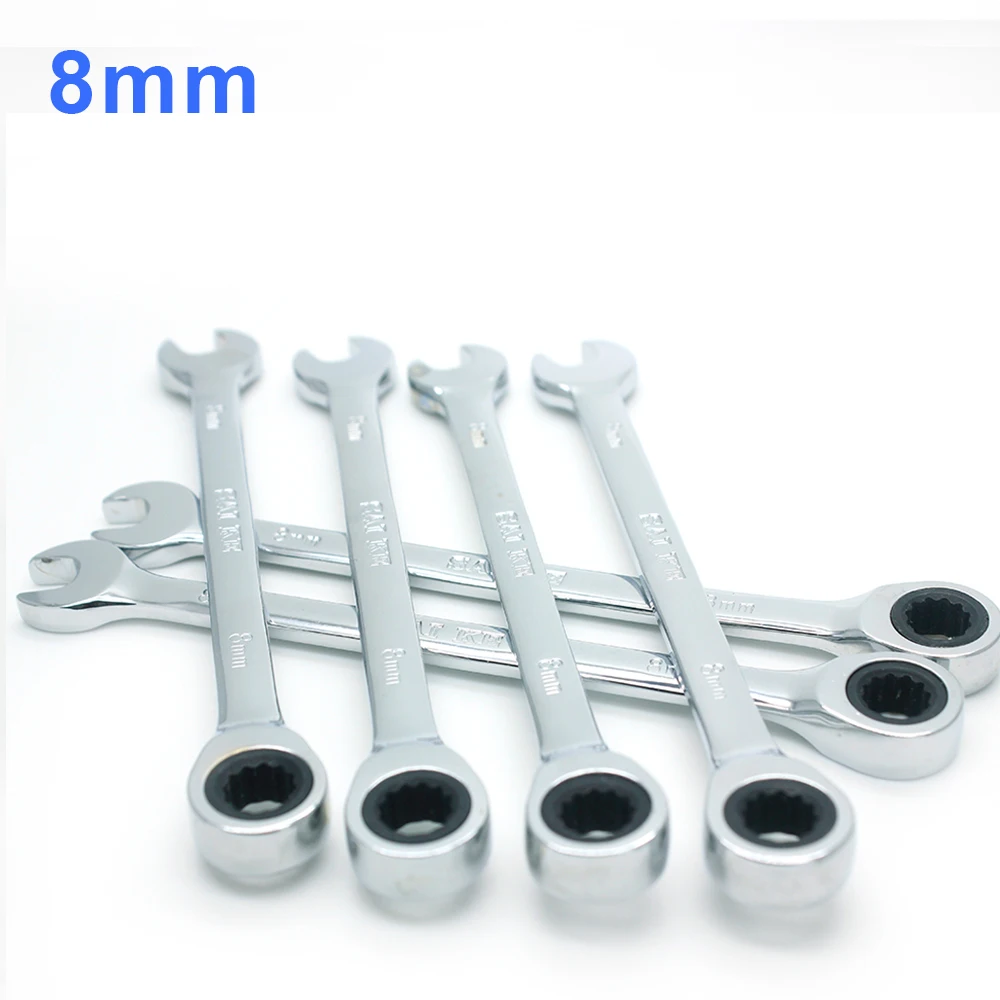 Ratchet Combination Metric Wrench Set Hand Tools Torque Gear Ring and