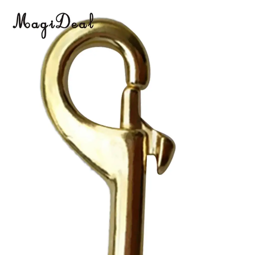 MagiDeal Scuba Diving Diver Brass Double Ended Bolt Snap Spring Loaded Clip Buckle for SCUBA Snorkeling Free Diving Kayak