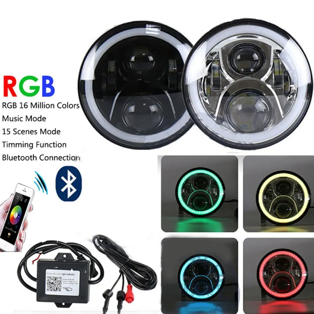 7 &quotсветодиодный светильник на голову с лампочкой RGB Halo Angel Eye пультом