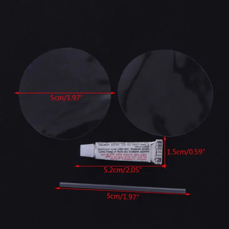 

New Clear PVC Patch Vinyl Glue Repair Kit for Inflatables Waterbed Air Mattress N30 dropship