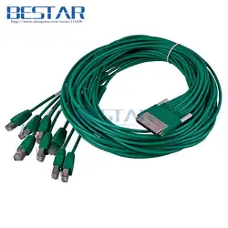 (50 шт./лот) CAB-HD8-ASYNC 68pin до 8 RJ45 кабель 3 м 10ft 8 портов EIA-232 асинхронный для Cisco HWIC-16A HWIC-8A сети кабели для маршрутизаторов