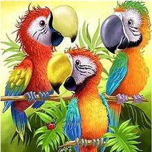

Parrot DIY diamond embroidery animal cross stitch painting mosaic diamond mosaic landscape pattern full round home decoration