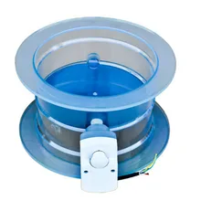 160-315 мм ПВХ воздушный Демпферная заслонка Электрический воздуховод приводной клапан антикоррозийный прозрачный демпфер регулятор громкости воздуха клапаны