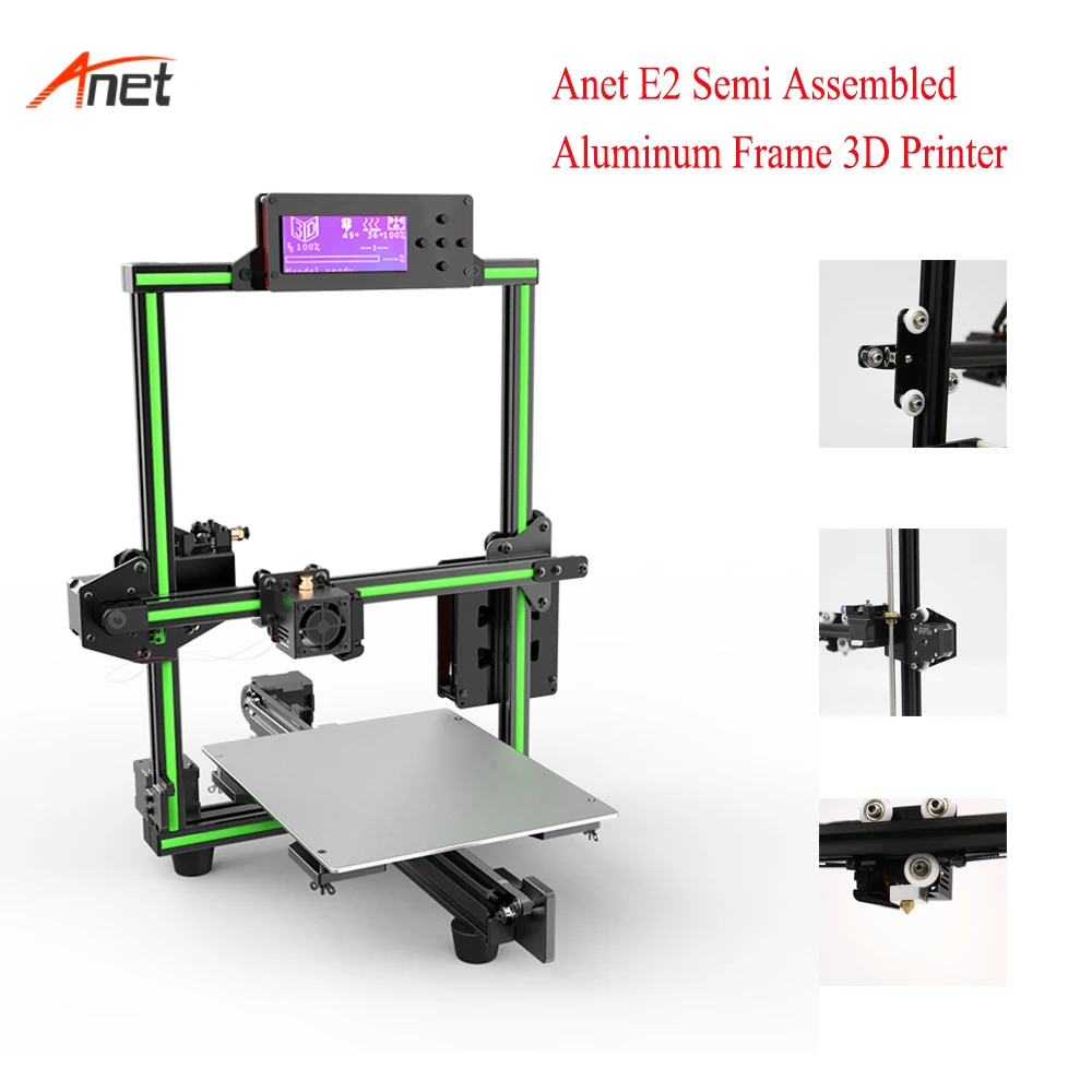 

Anet E2 Pulley Guide Semi Assembled 3d Drucker Easy Control Low Noise Plus Size Build Volume Stampante 3d Digital Printing Kit