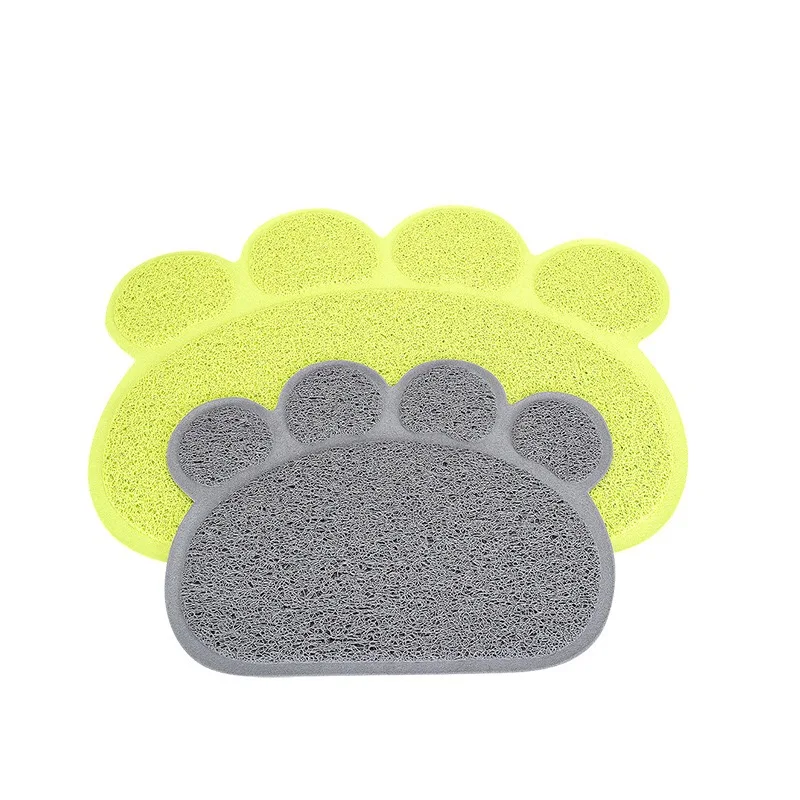 

PVC Cat Litter Box Mat Anti Slip Kittens Mat Carpet Foot Pad Door Mat Pet Supply Elastic Scratching Pad cat paws pets accessory
