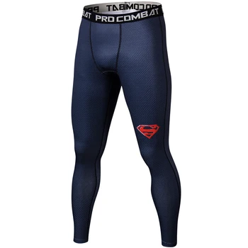 

New Superman Compression Casual Pants Men Fitness Clothing Skinny Trousers Workout Sweatpants Male Bodybuilding Brand Leggings