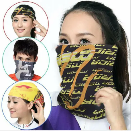 Модный многофункциональный открытый бесшовный волшебный тюрбан шарф женский женская маска