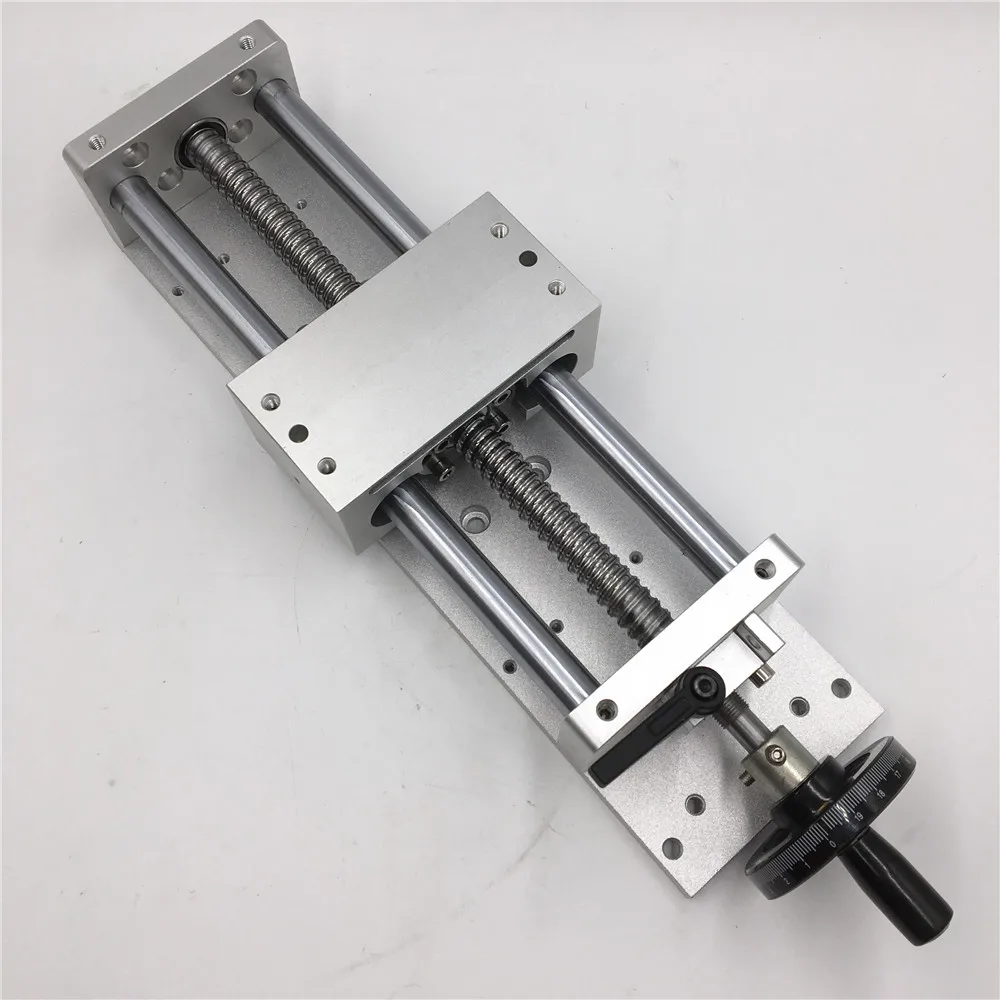 Linearführung Schiebetisch Manuell - 500mm Hub Mit SFU1204 Kugelumlaufspindel