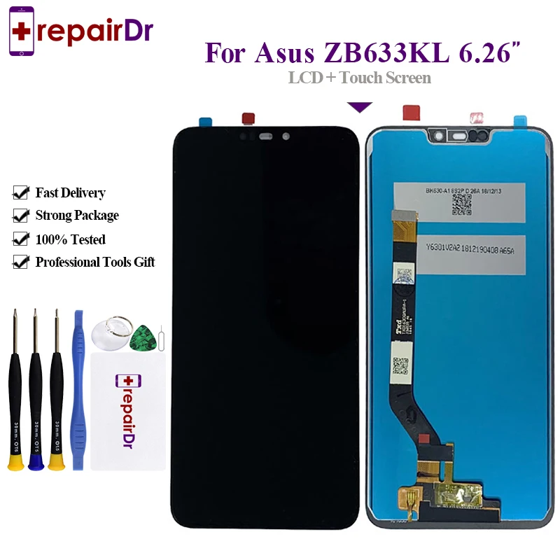 ЖК-дисплей 6 26 дюйма для Asus Zenfone Max M2 ZB633KL + дигитайзер сенсорной панели