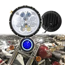 free shipping 7inch led headlight motorcycle headlamp black chrome 60W headlight with halo for offroad 4x4 truck Wrangler JK CJ free shipping 7inch led headlight motorcycle headlamp black chrome 60W headlight with halo for offroad 4x4 truck Wrangler JK CJ