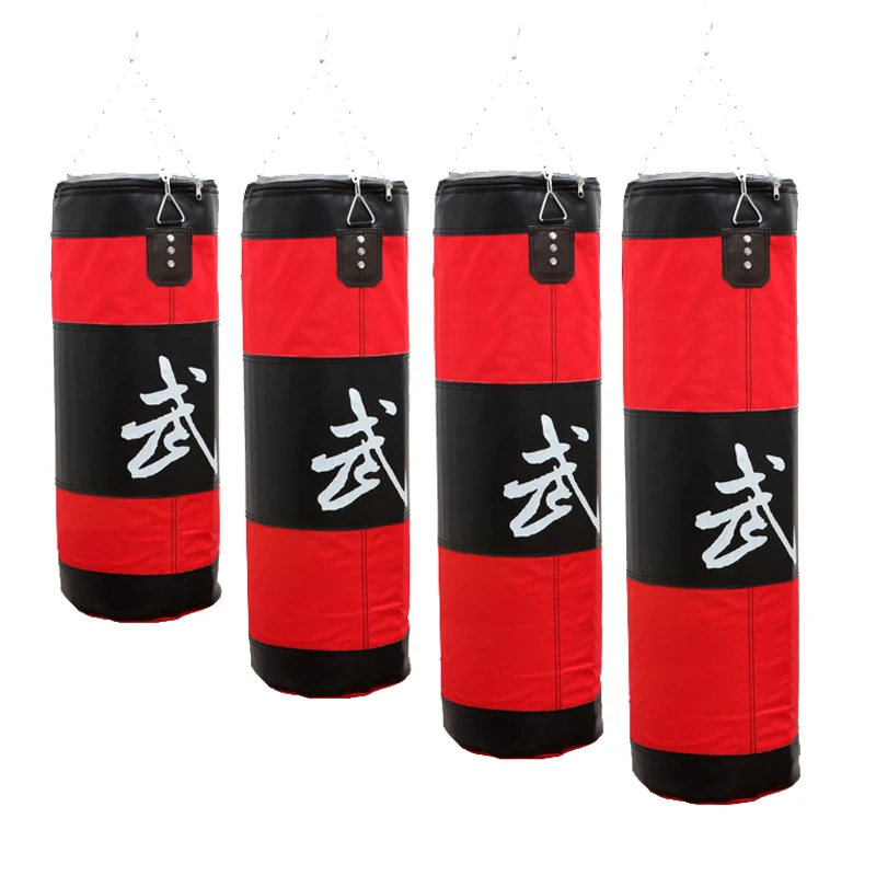Empty 70/80/90/100cm Boxing Bag Taekwondo Punch Training Sandbag