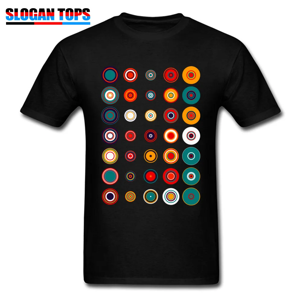Concentric Crew Neck T-Shirt Summer Fall T Shirt Short Sleeve Prevailing All Cotton Family Tops T Shirt Camisa Man Concentric black