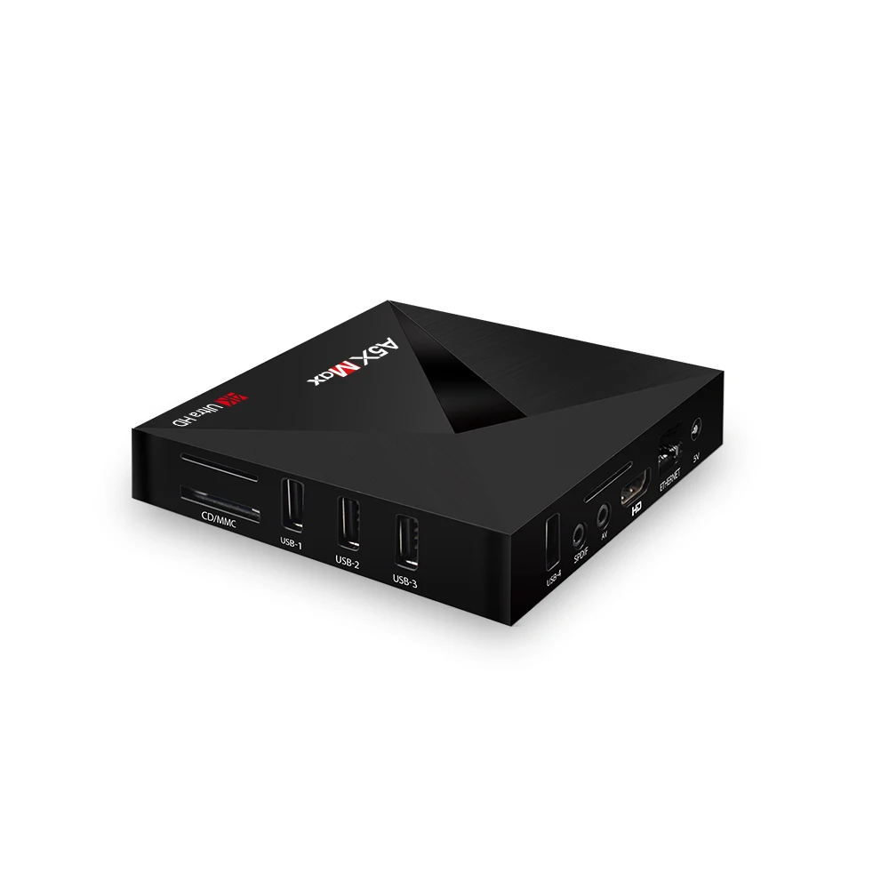 Приставка Смарт ТВ A5X Max 4 + 32 ГБ Android 9 0 Wi Fi 2 ГГц Bluetooth 1000|ТВ-приставки и медиаплееры| |