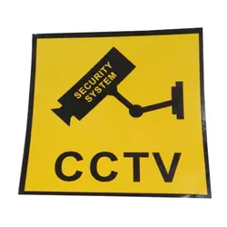 Водонепроницаемая камера видеонаблюдения Предупреждение ющие Переводные (наклеивающиеся) знаки для видеонаблюдения поддельные камеры и