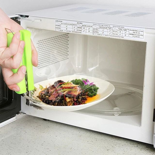 Hot Stainless Steel Multifunction Bowl Clip Universal Handheld Anti Hot Stainless Steel Multifunction Bowl Clip Universal Handheld Anti Scald Plate Holder Cute Microwave Oven